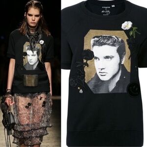 Coach • Elvis Graphic Embroidered Patch Sweatshirt